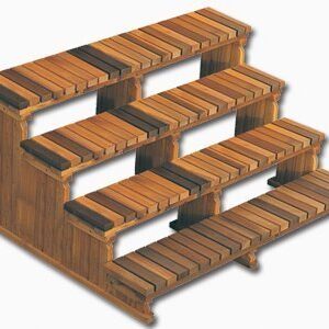 Cedar Steps 4-Tier 72"