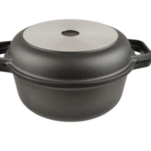 AGA Cast Aluminium Round Casserole with Skillet Lid