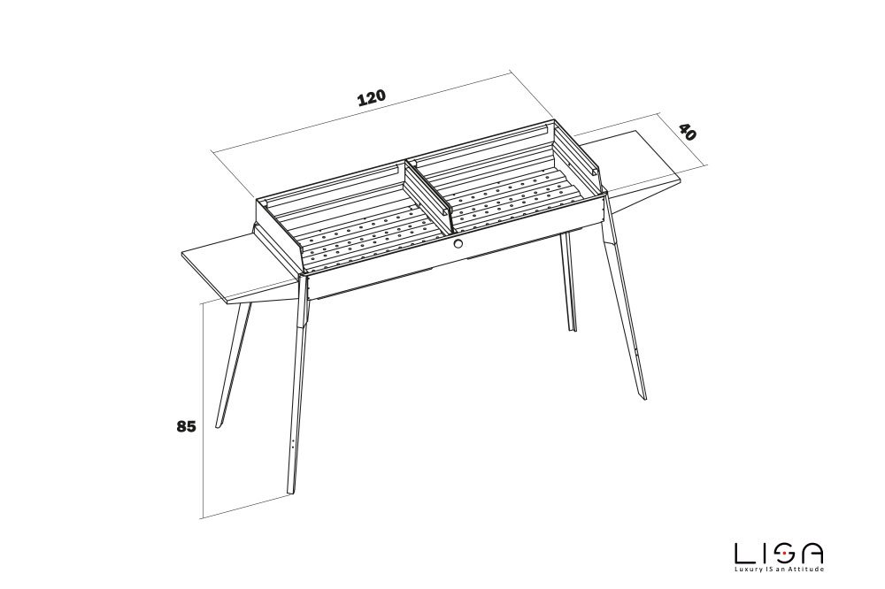 LISA MAXI BBQ with oven kit and searing grill Made In Italy (ex-display) - Image 2
