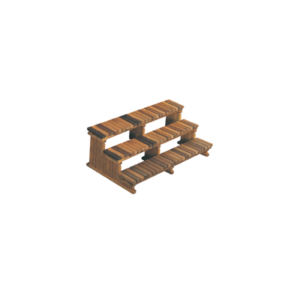 Cedar Steps 3-Tier