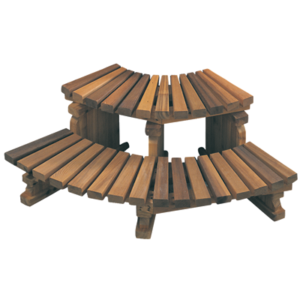 Corner Cedar Step 2-Tier