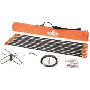Chimney power sweeping kit for flexible liner