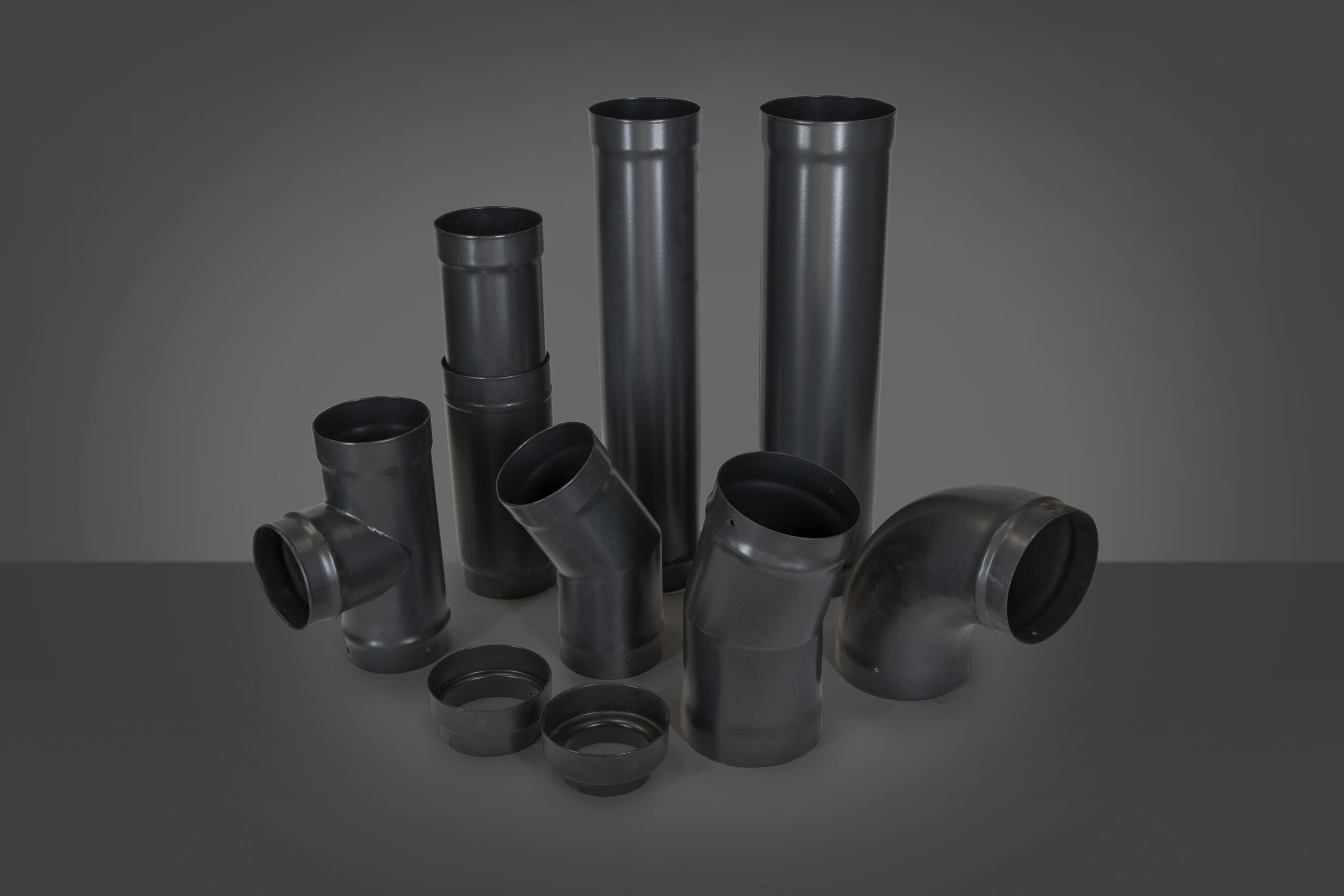 Vitreous enamelled stove pipe