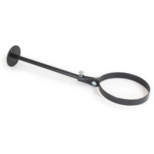 Wall Bracket 275mm - Vitreous Enamel Flue Pipe - Matt Black