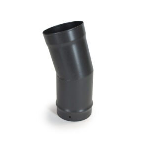 15° Bend - Vitreous Enamel Flue Pipe - Matt Black