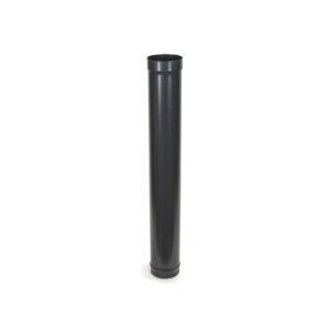 900mm (3ft) Length Pipe - Vitreous Enamel Flue Pipe - Matt Black