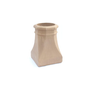Chimney Pot - Octagon Square Base - 450mm high in Buff