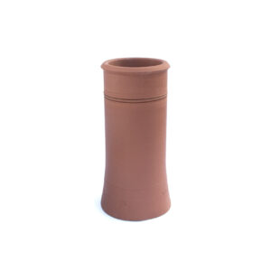 Chimney Pot - Contemporary Cannon Head - 450mm high in Terracotta