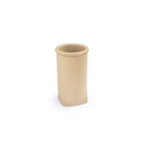 Chimney Pot - Roll Top Square Base - 450mm high in Buff