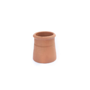 Chimney Pot - Contemporary Cannon Head - 300mm high in Terracotta