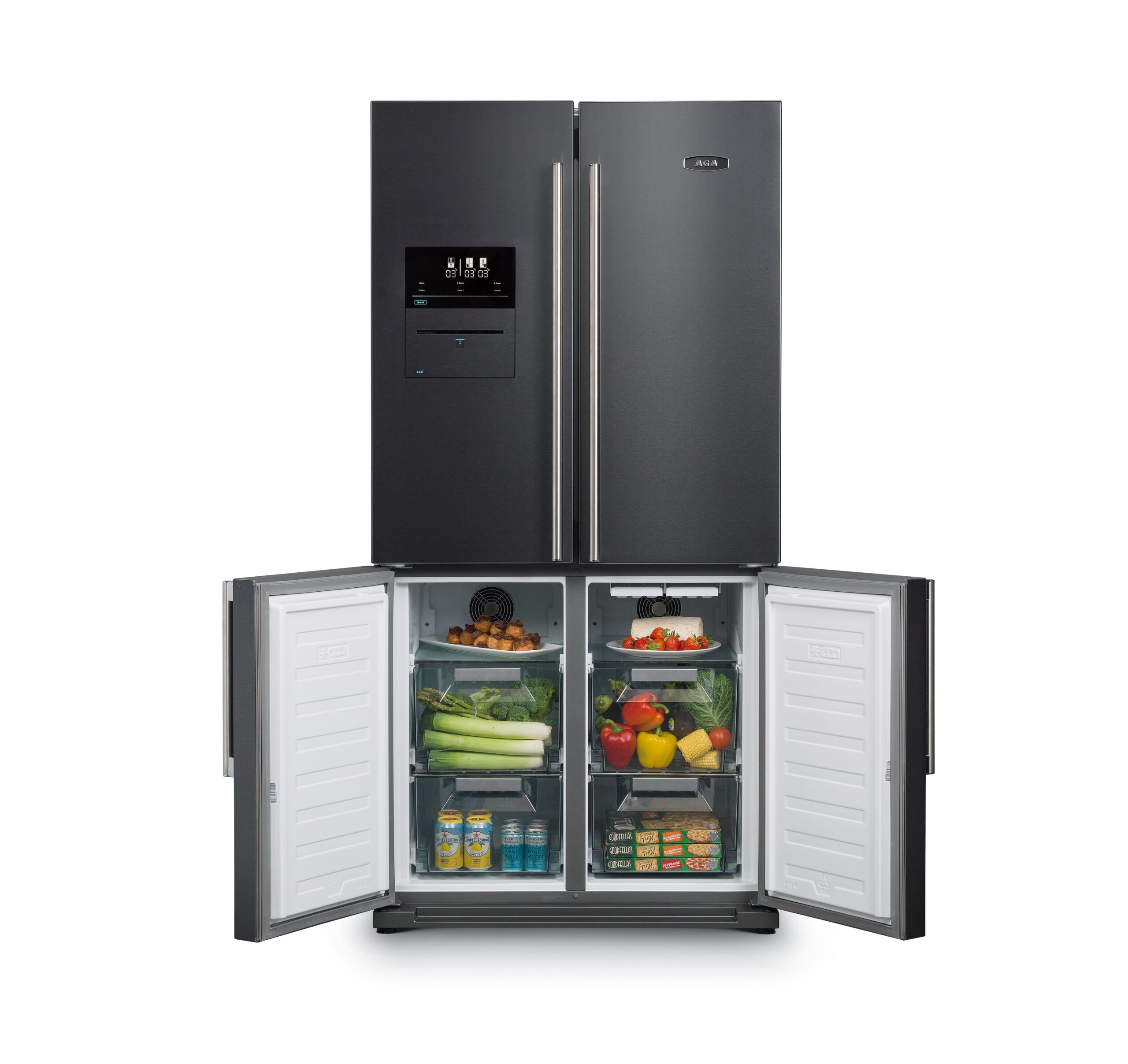 AGA Deluxe SXS Fridge Freezer - Dark Inox - Image 2