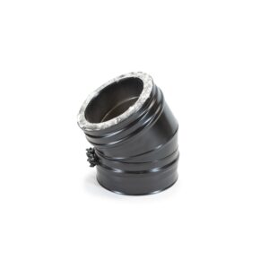 30° Bend - Schiedel ICS Twin Wall Flue - Black Powder Coated