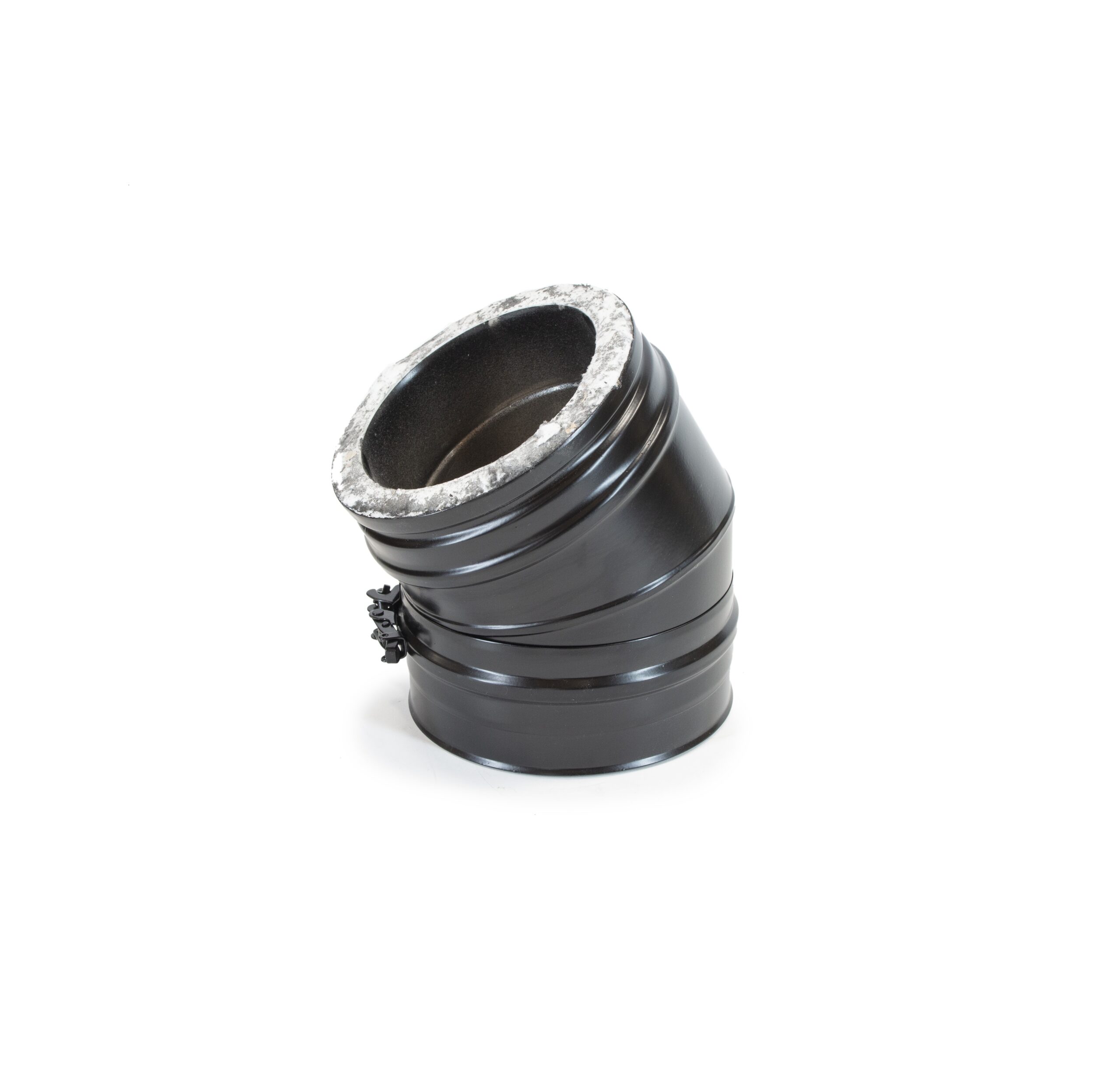 30° Bend - Schiedel ICS Twin Wall Flue - Black Powder Coated