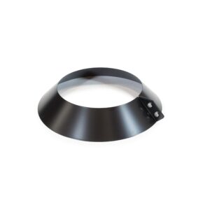 Storm Collar - Schiedel Twin Wall Flue - Black Powder Coated
