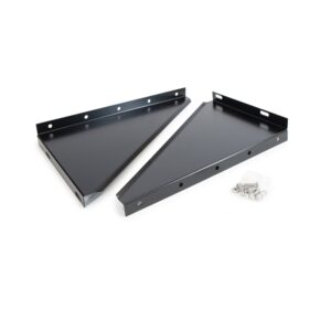 Wall Support Side Plates - Schiedel ICS Twin Wall Flue - Black Powder Coated
