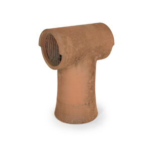DFE Chimney Pot with Birdguard Mesh - 600mm high in Terracotta