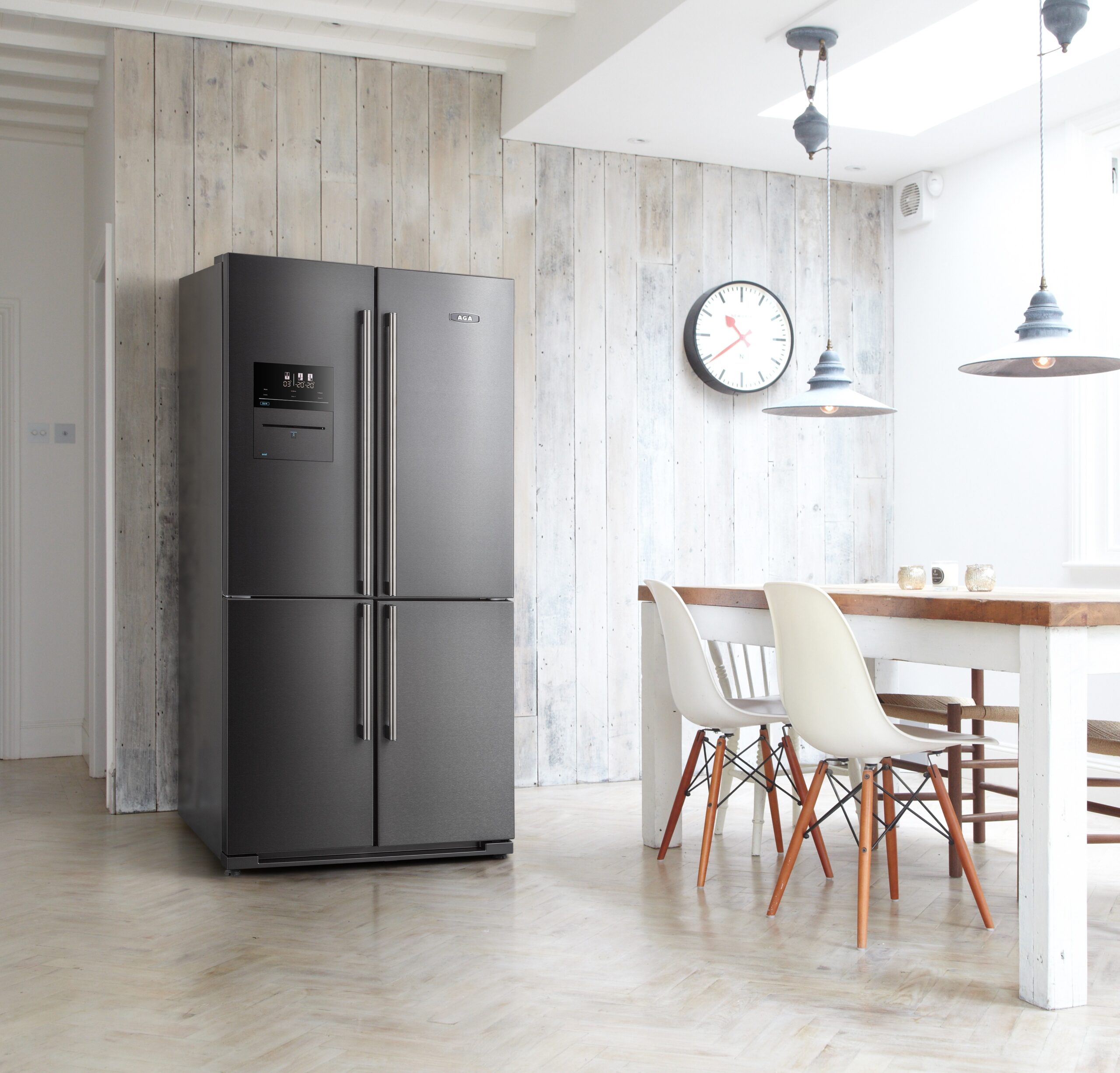 AGA Deluxe SXS Fridge Freezer - Dark Inox